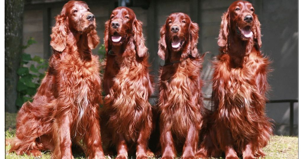 Irish Setter energetic family dog
